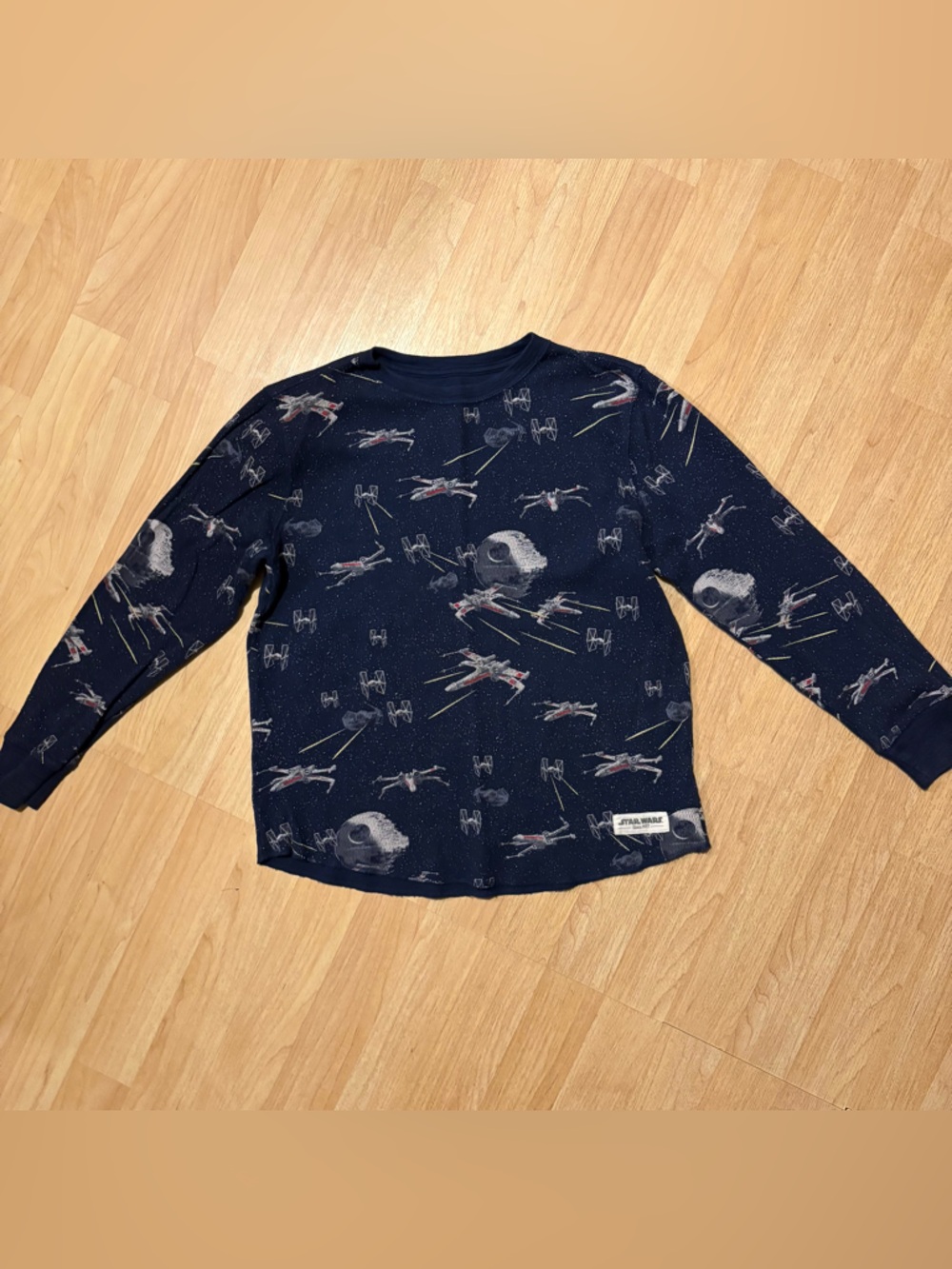 Gap Star Wars Waffle Thermal Boys Long Sleeve Shirt